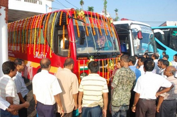  Tripura to ply Agartala-Dhaka-Kolkata direct bus 2 days a week, seeks extension of custom immigration duty hours